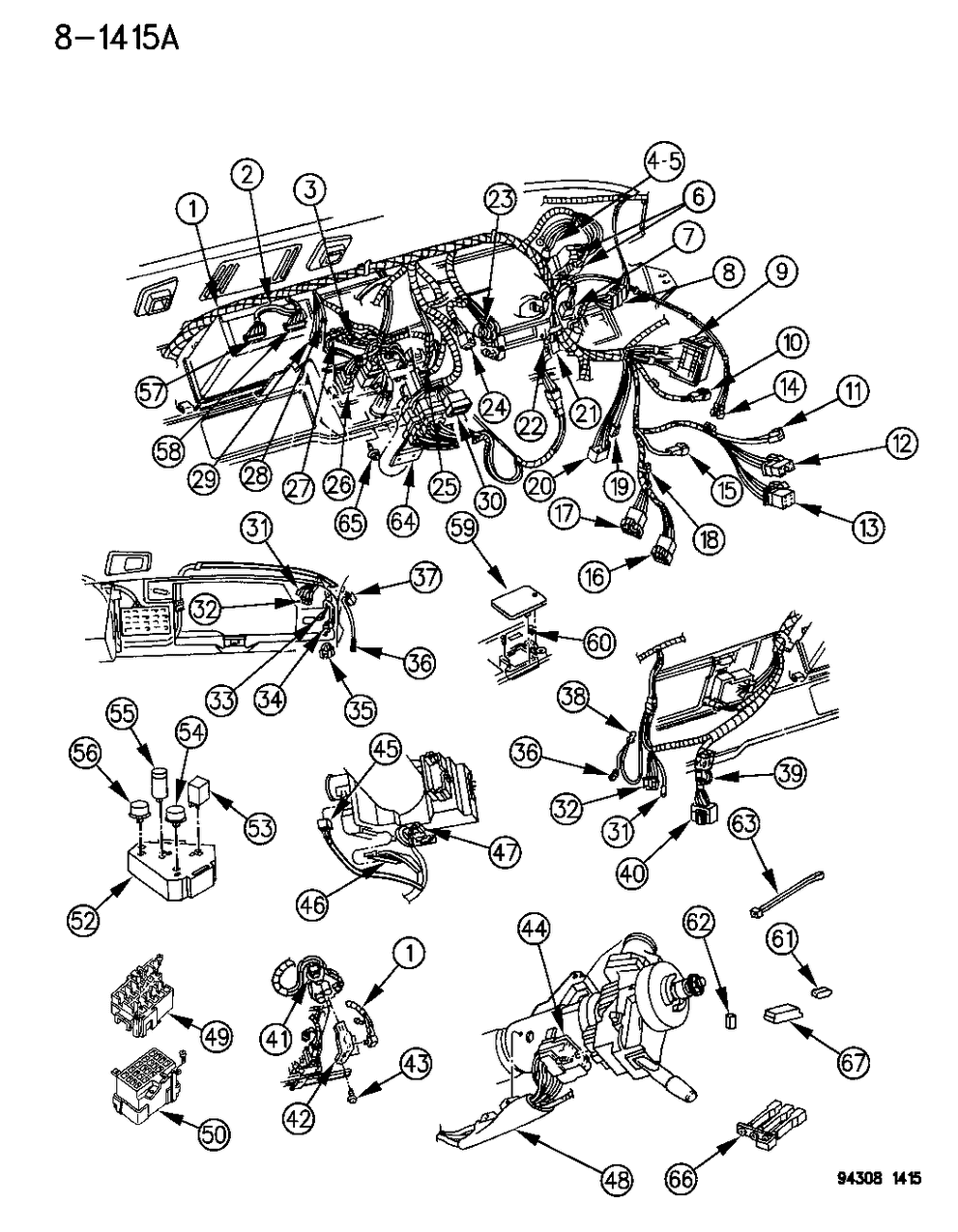 Mopar 56018656 Wiring, Instrument. Panel