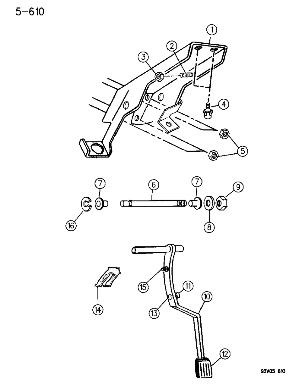Mopar 4723478 Pad, Clutch Pedal