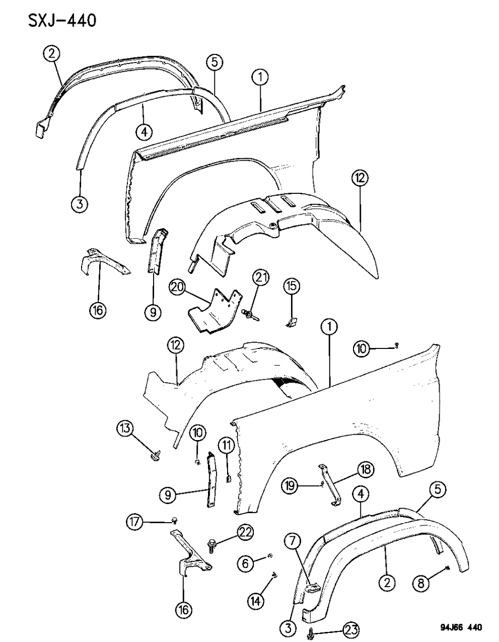 Mopar 55235227 Fender