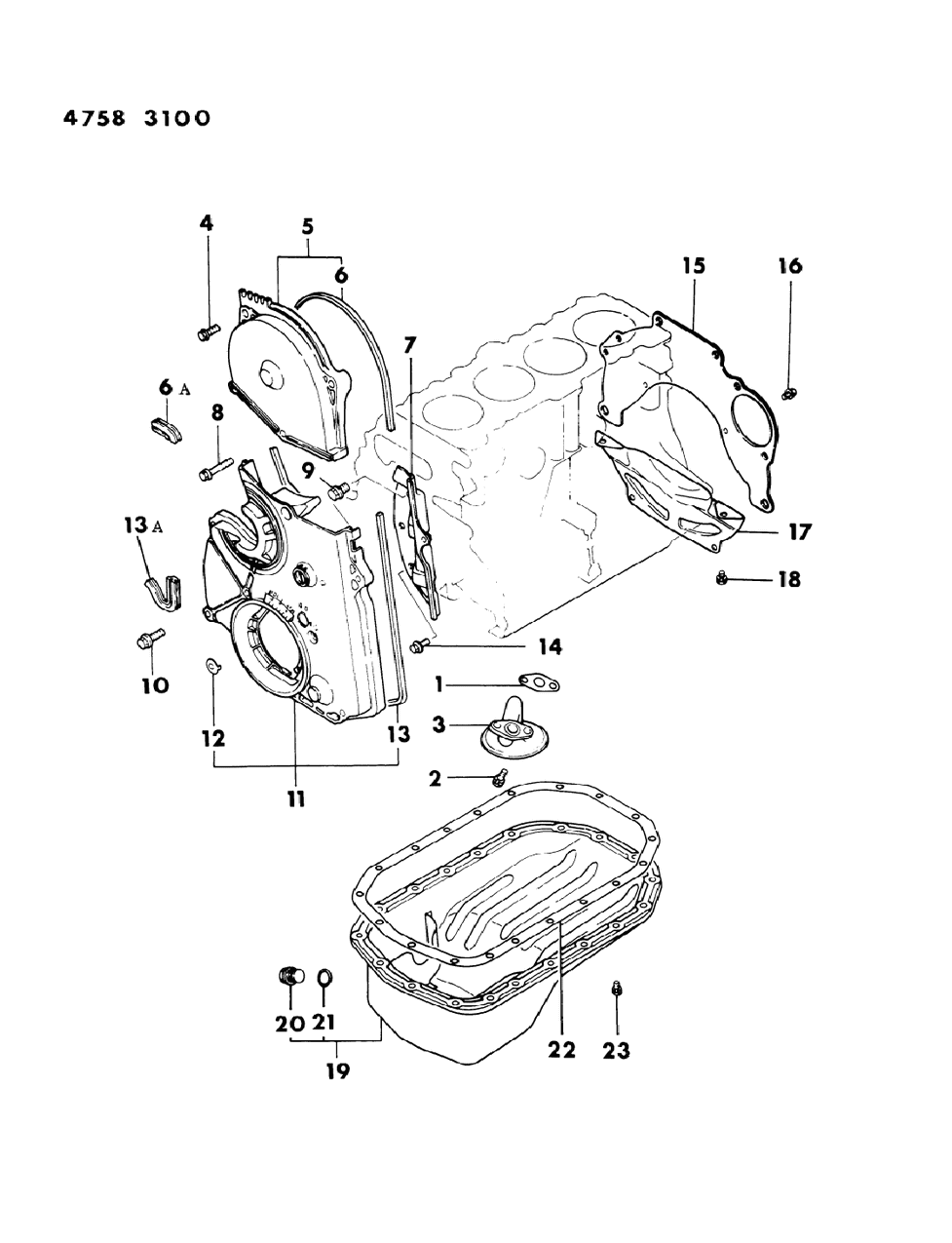 Mopar MD041005 Timing Cover Gasket, Upper