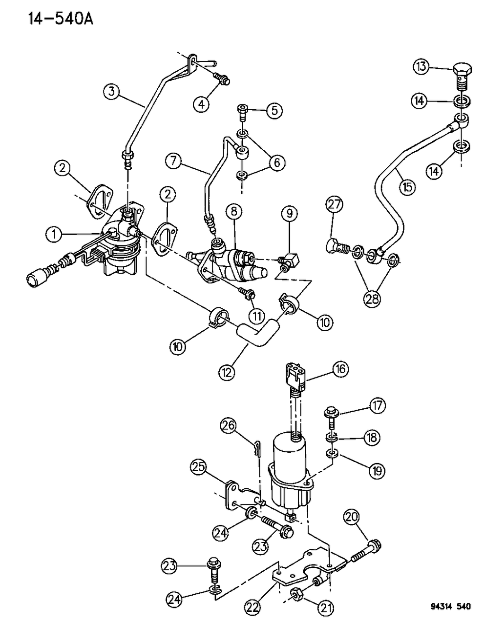Mopar 83506405 Screw, Banjo Connector