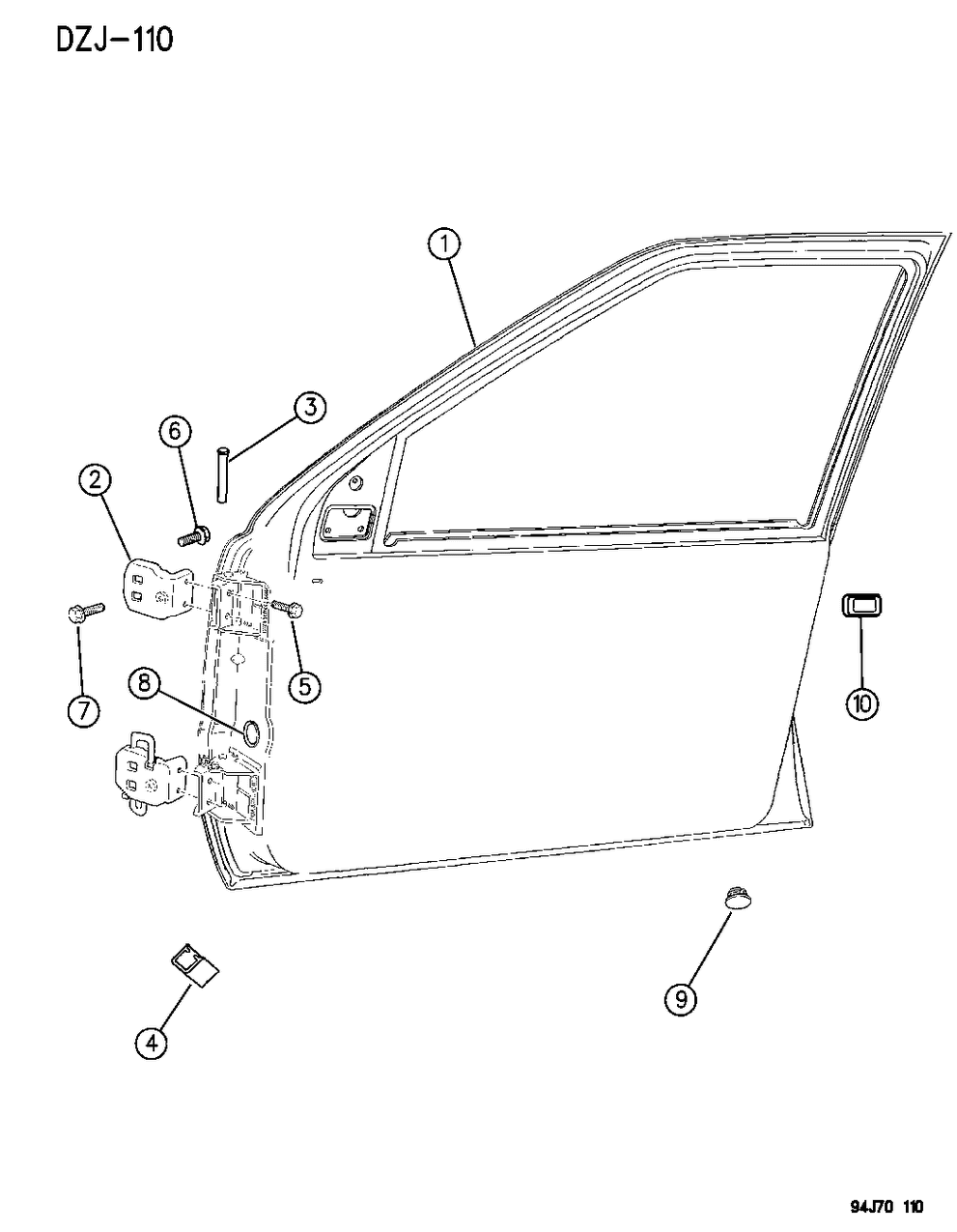 Mopar 55296023 Shell, Door