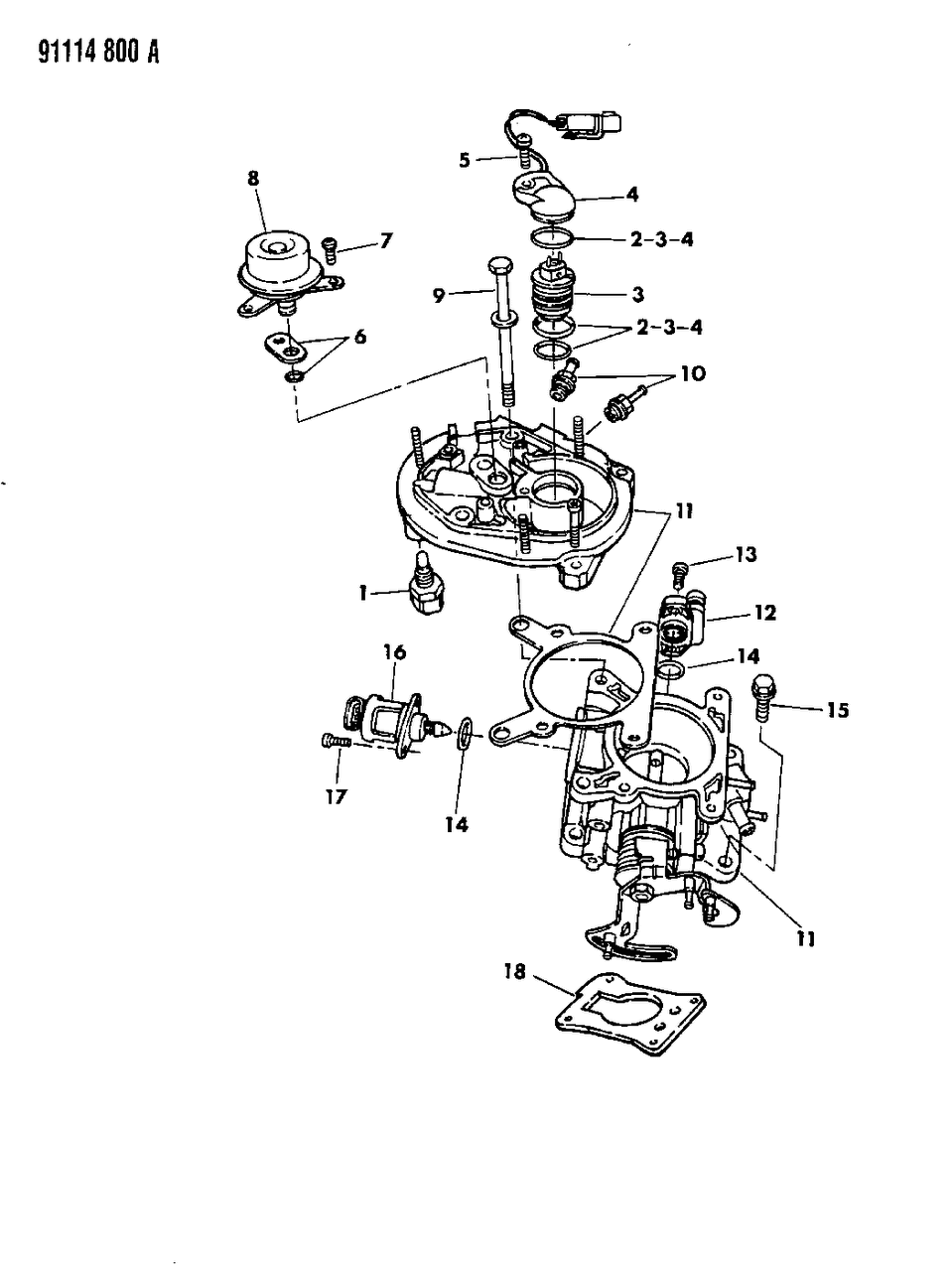 Mopar 5277375 Connector, Fuel Supply & Return Tube - 2.2L/2.5L Engine