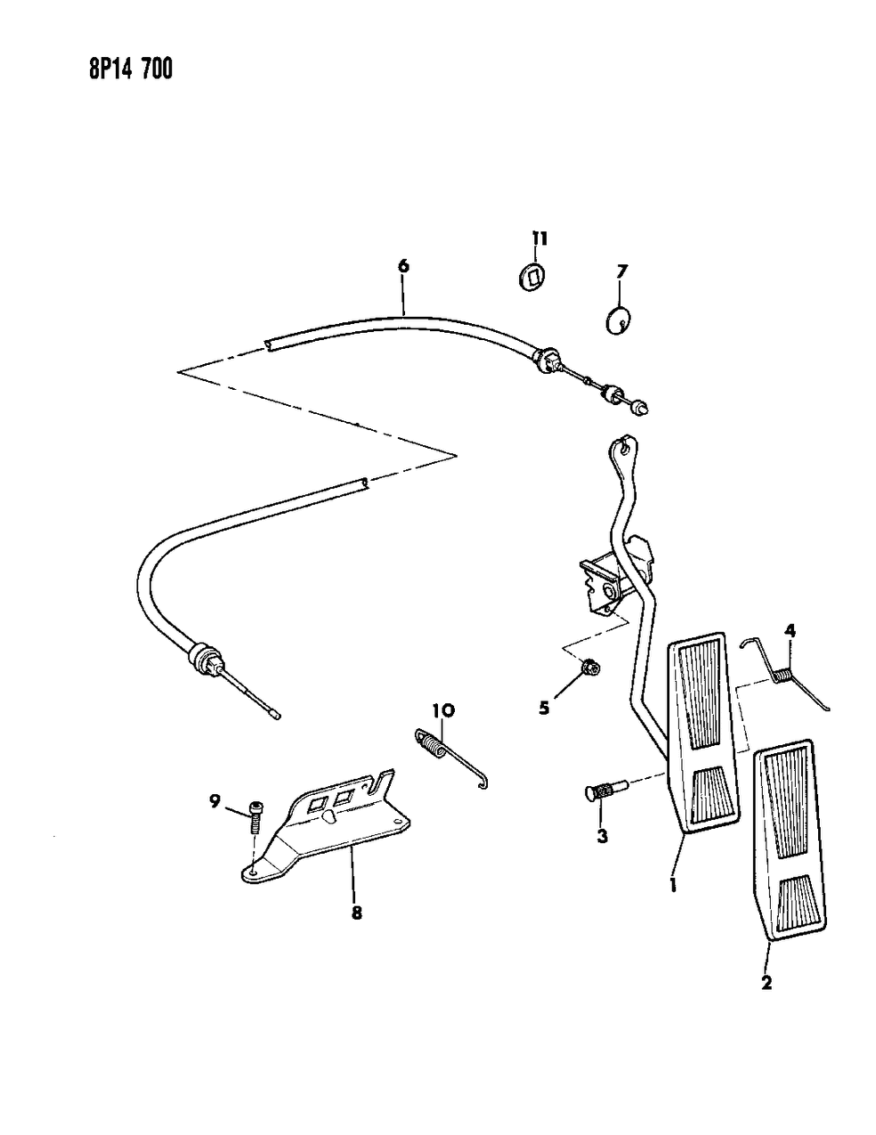 Mopar 5269190 Cable, Accelerator