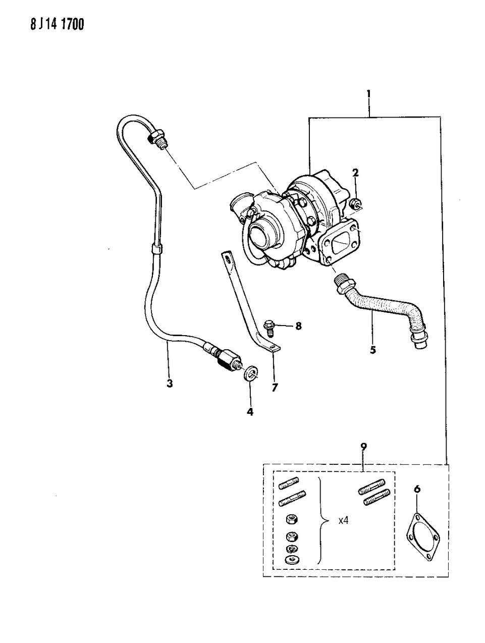 Mopar 53003935 Hose, Oil Return