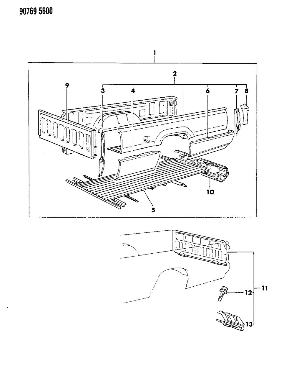 Mopar MB506427 Skirt, Rear