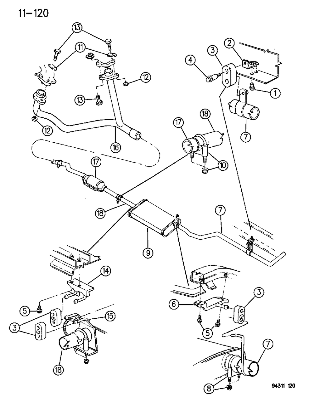 Mopar 52103166 Converter, W/Pipes