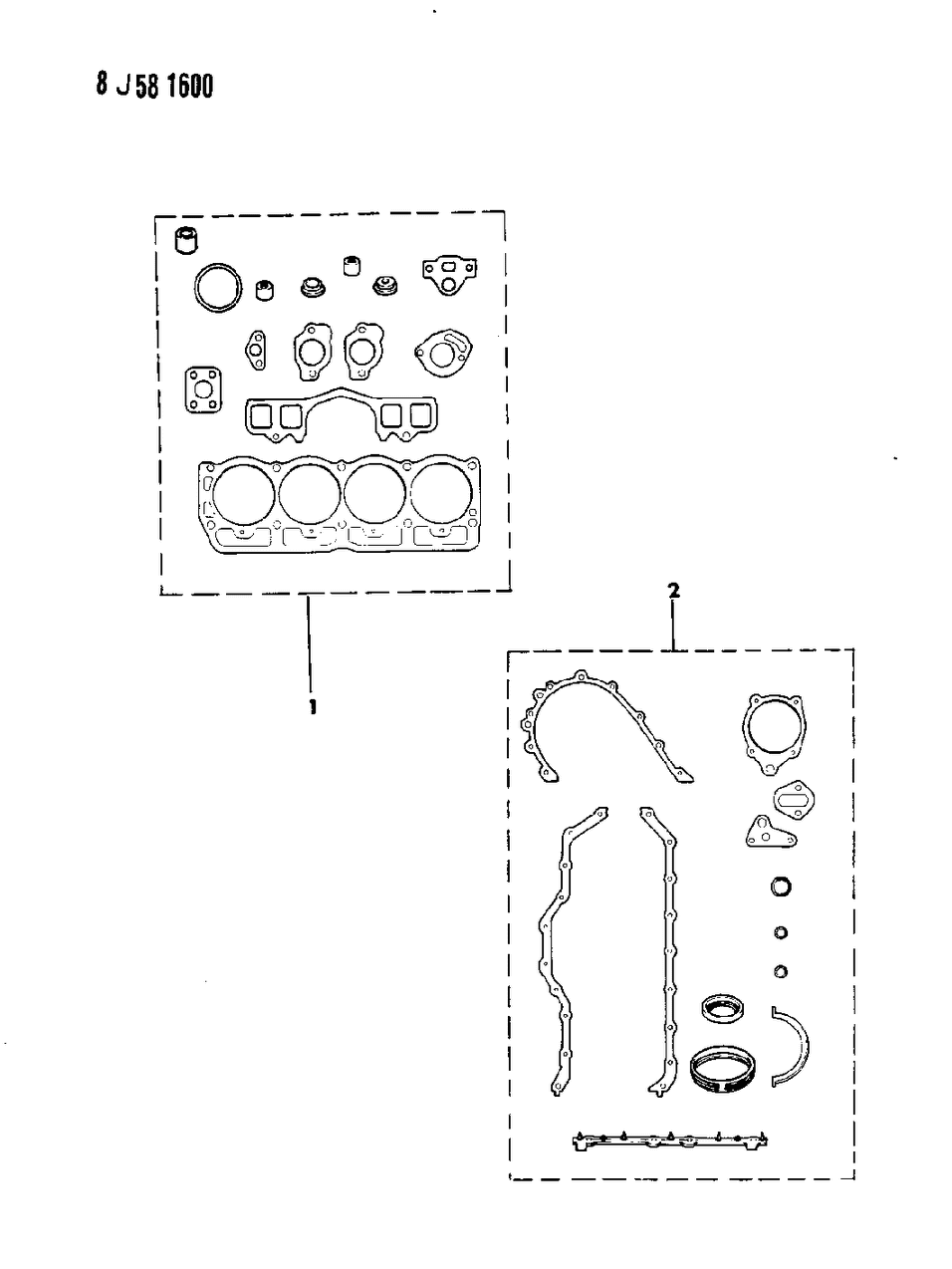 Mopar 83504346 Gasket Package, Engine Upper