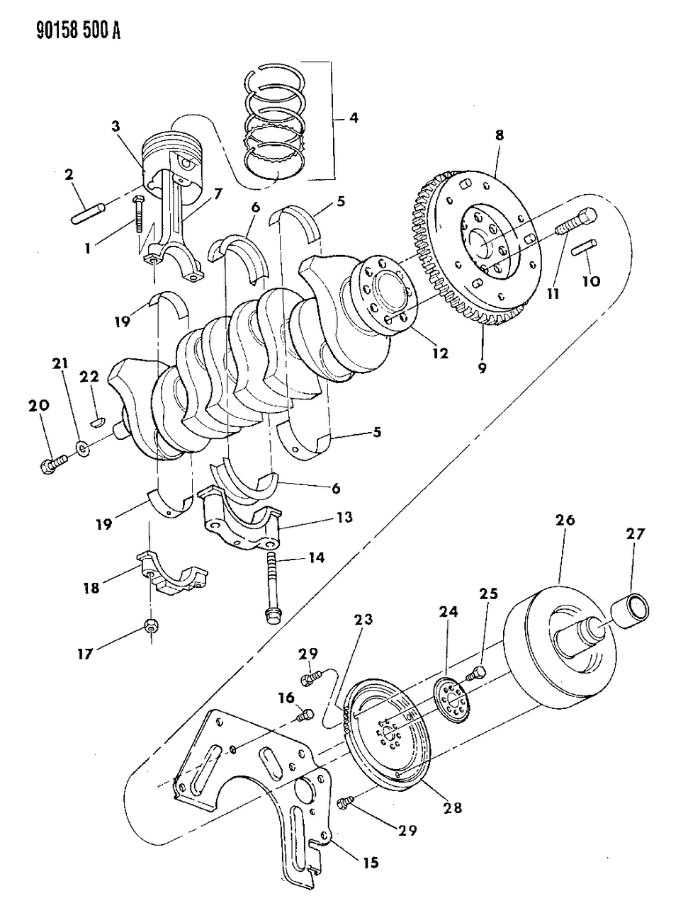 Mopar 4536094 Rod And Cap, Connecting (Except Turbo ) (Service Item #29)