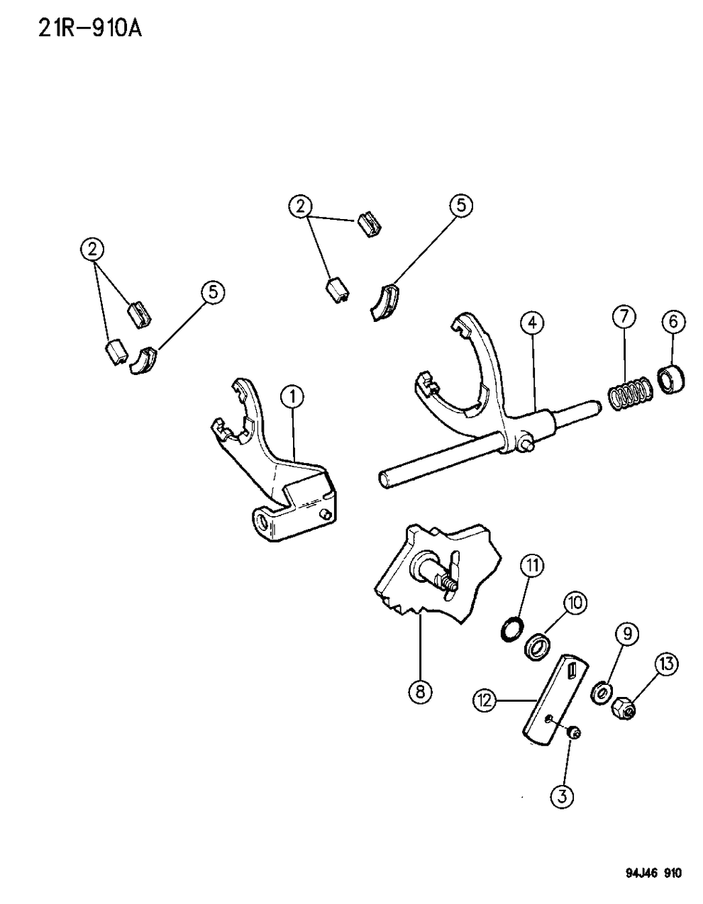 Mopar 53004420 Lever, Transfer Case Shift