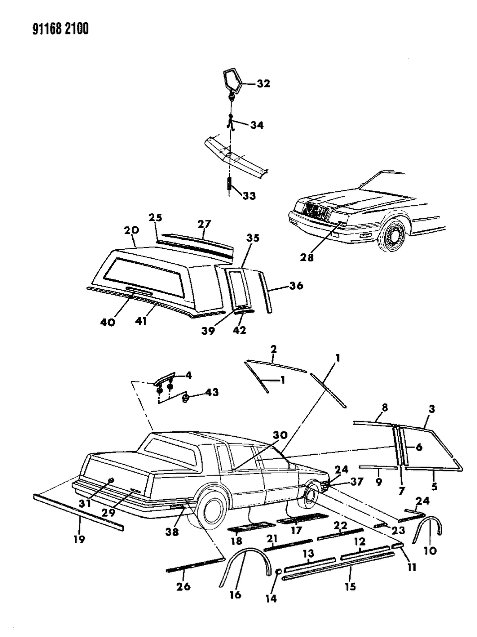 Mopar 4491991 Side Molding