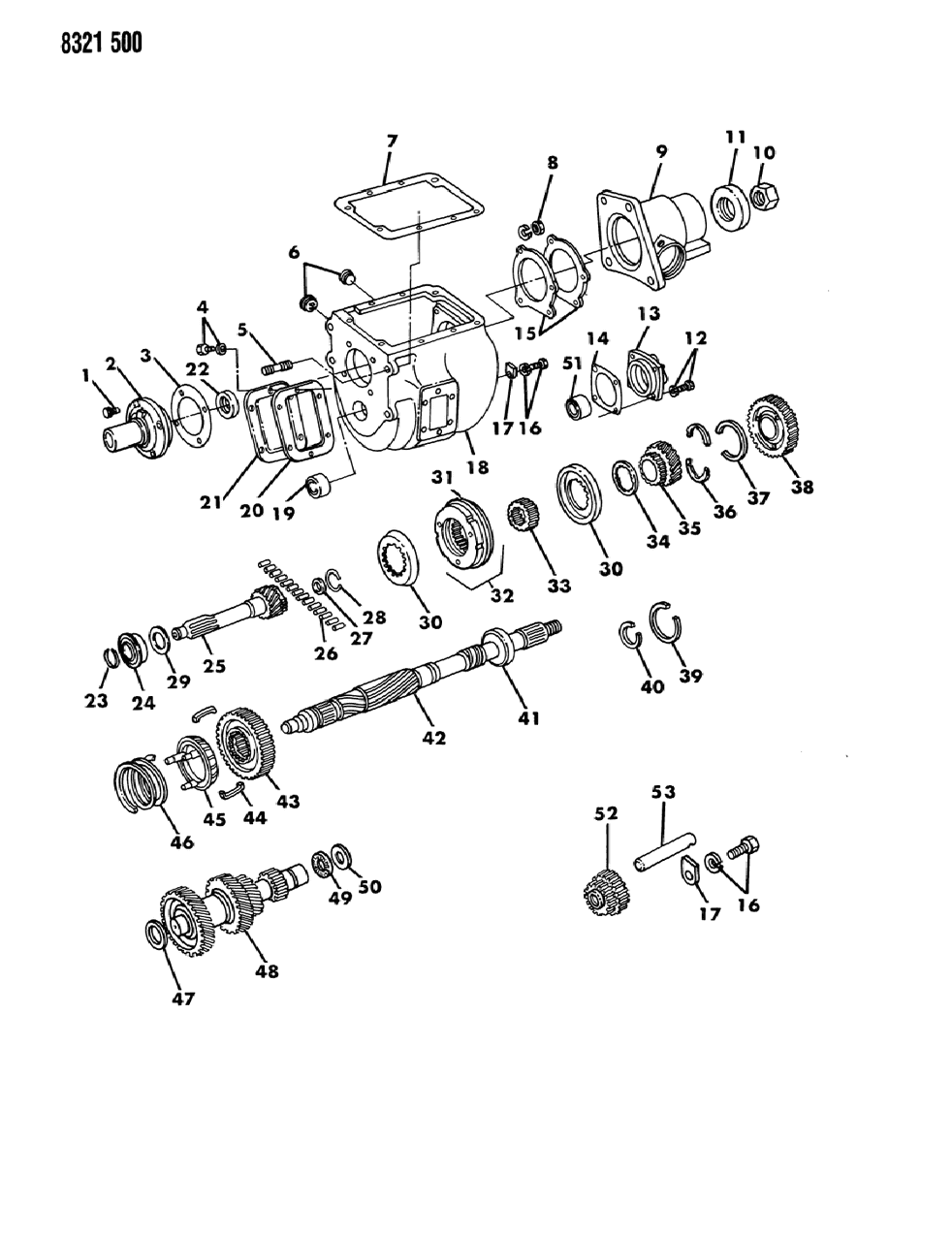 Mopar 566493 Bearing, W/Snap Ring, Main Shaft, Rear 3.54" O.D.