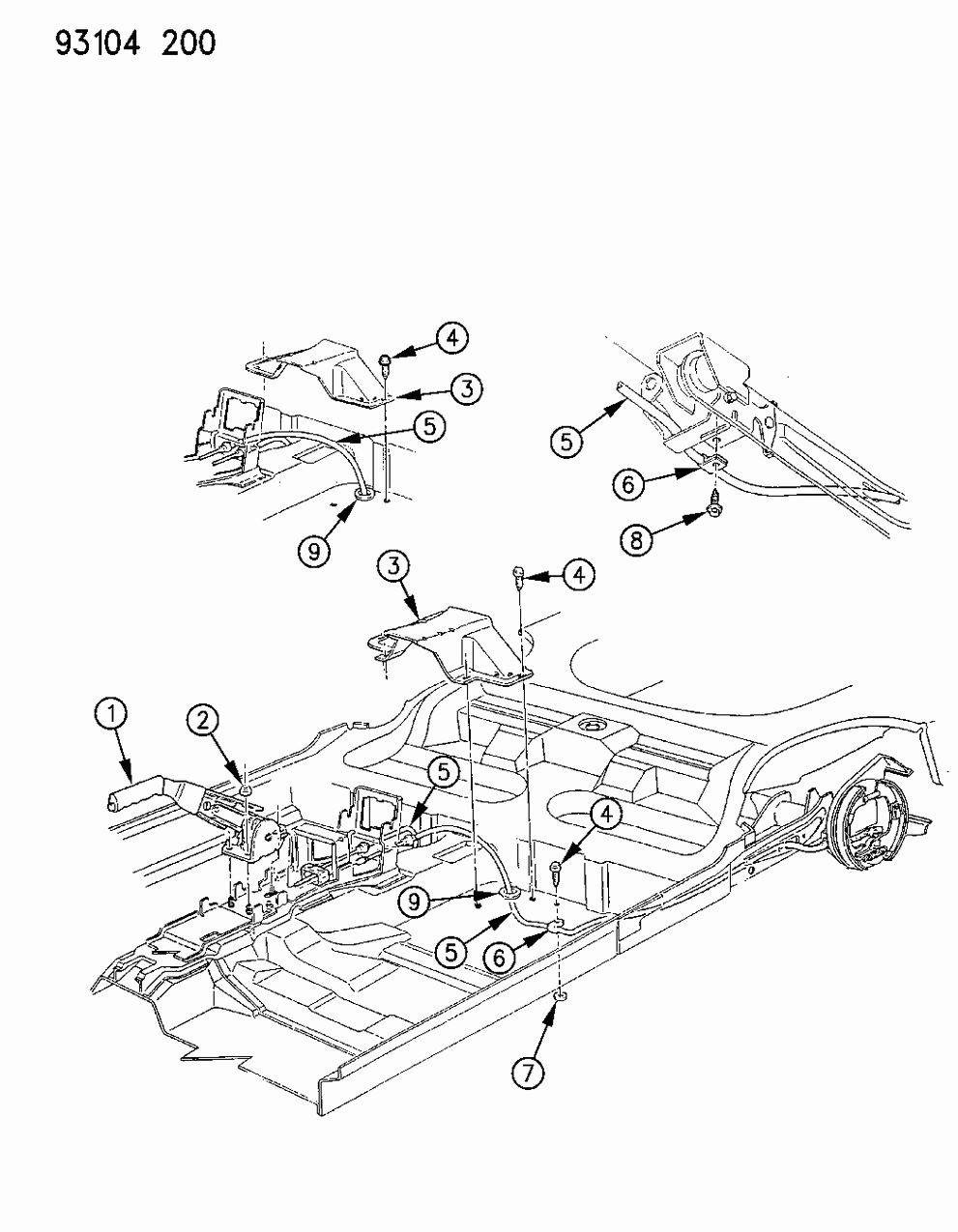Mopar 4423737 Front Cable