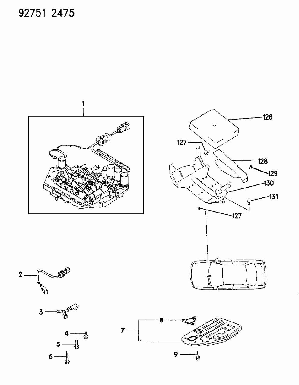 Mopar MD751587 Sensor, Oil Temperature, P, T Engine, 1992