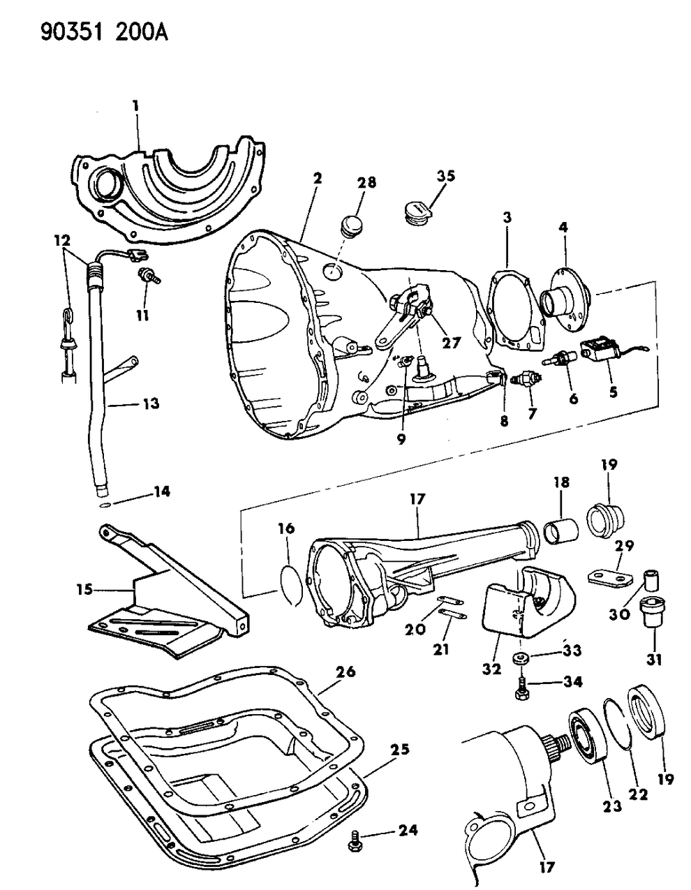 Mopar 4713857 Case, Transmission, W/A998, A999