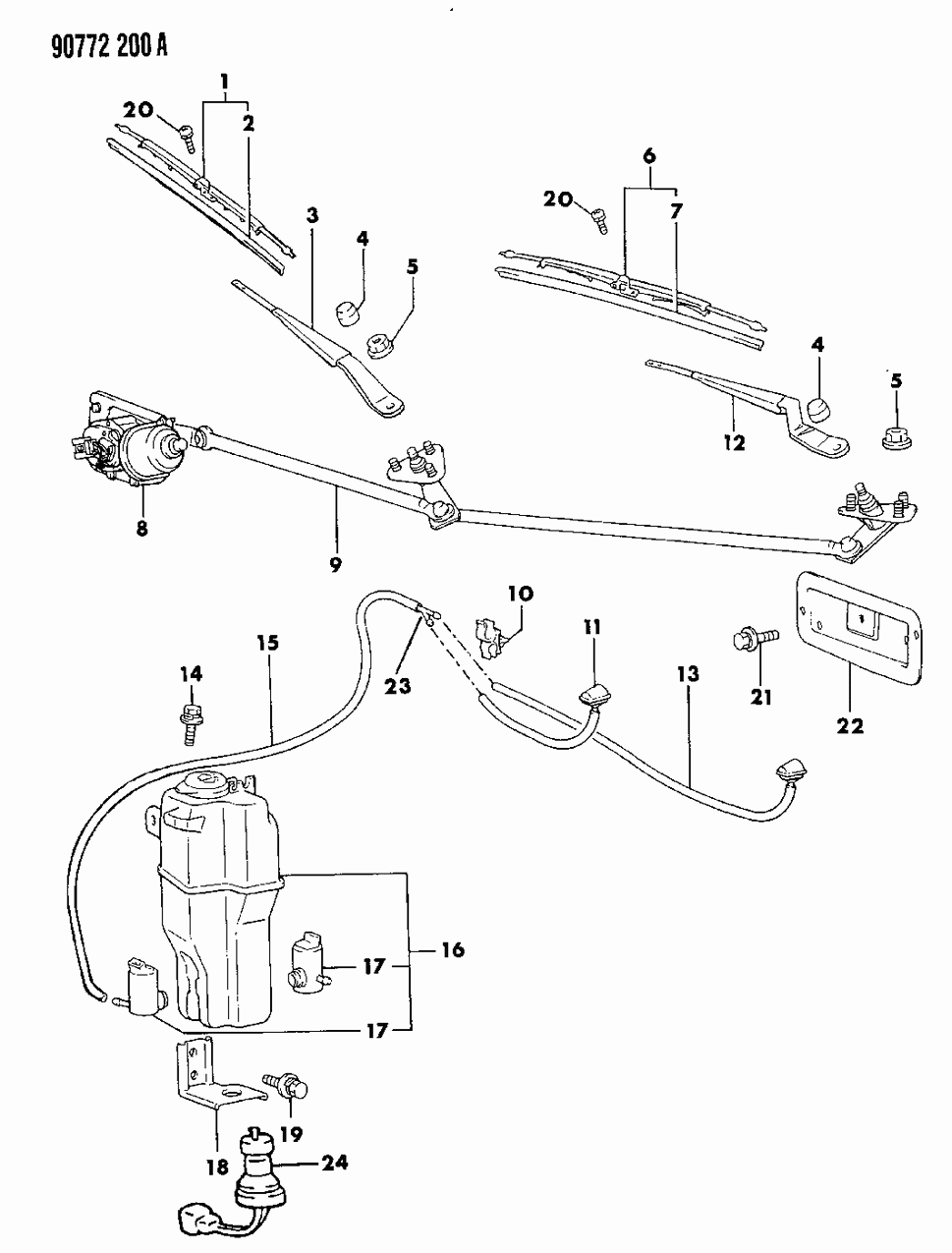 Mopar MB572577 Nozzle, Washer, Right