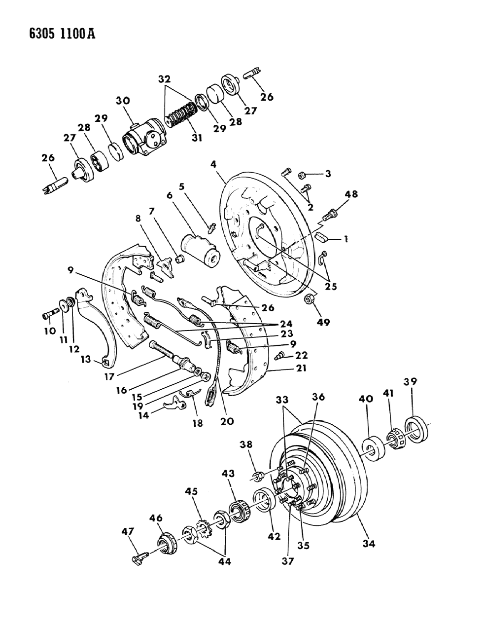 Mopar BHKH2598 Shoe And Lining, Axle Set W/12X 2.5 Brakes, Rear