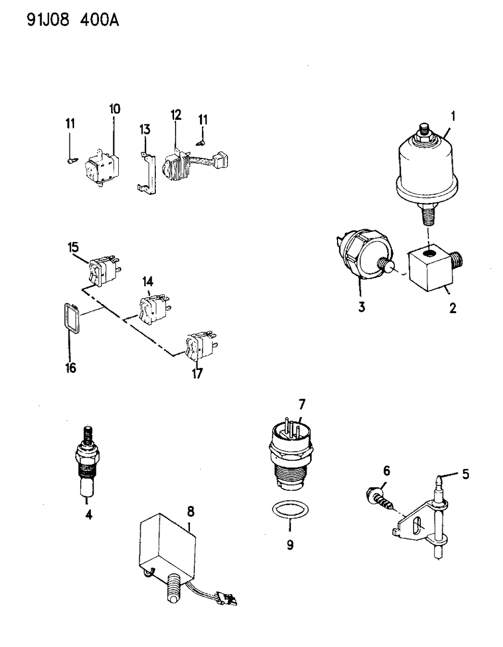Mopar 56003540 Defroster Switch