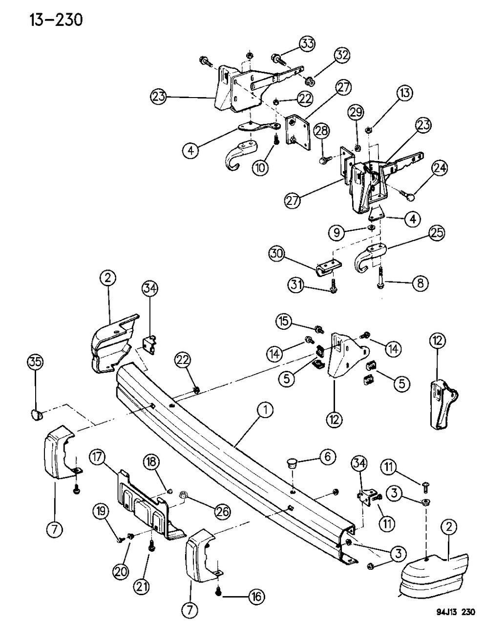 Mopar 55234544 End Cap, Front