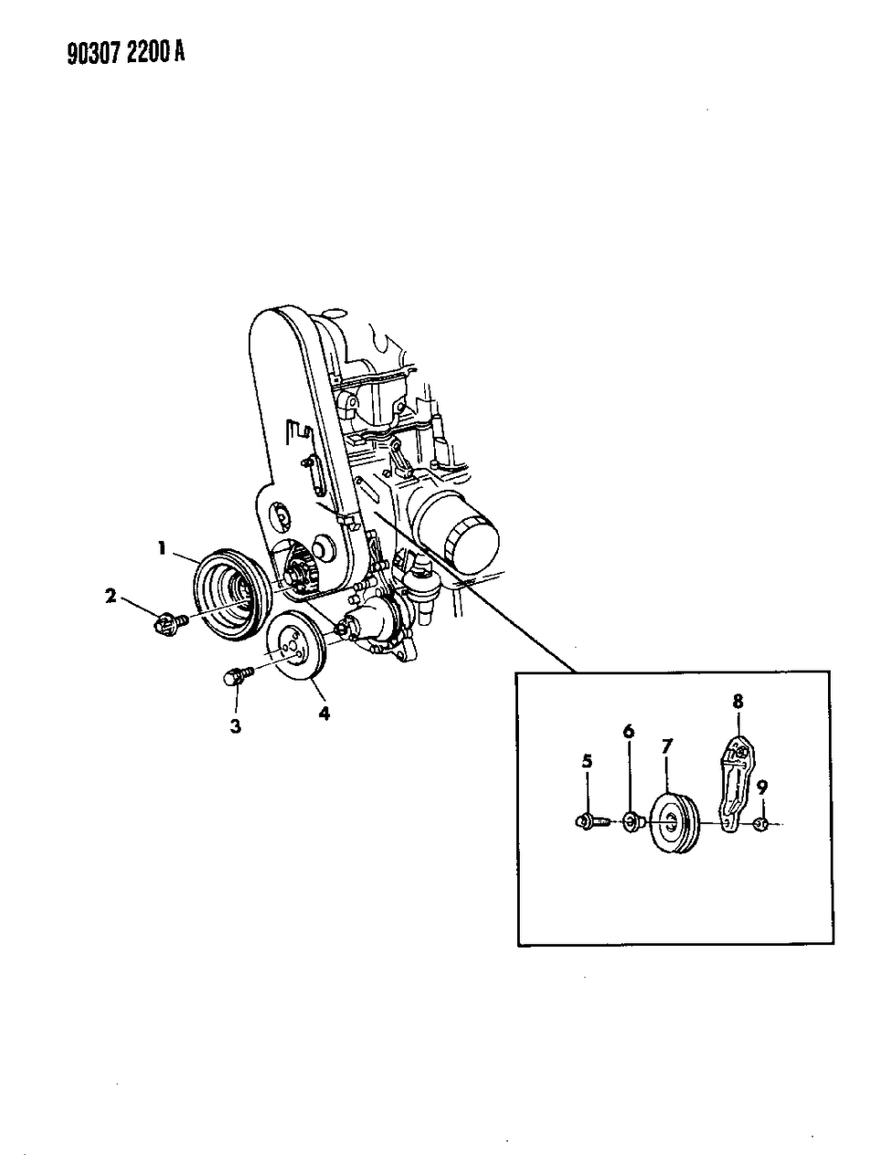 Mopar 4536064 Idler Pulley Bracket