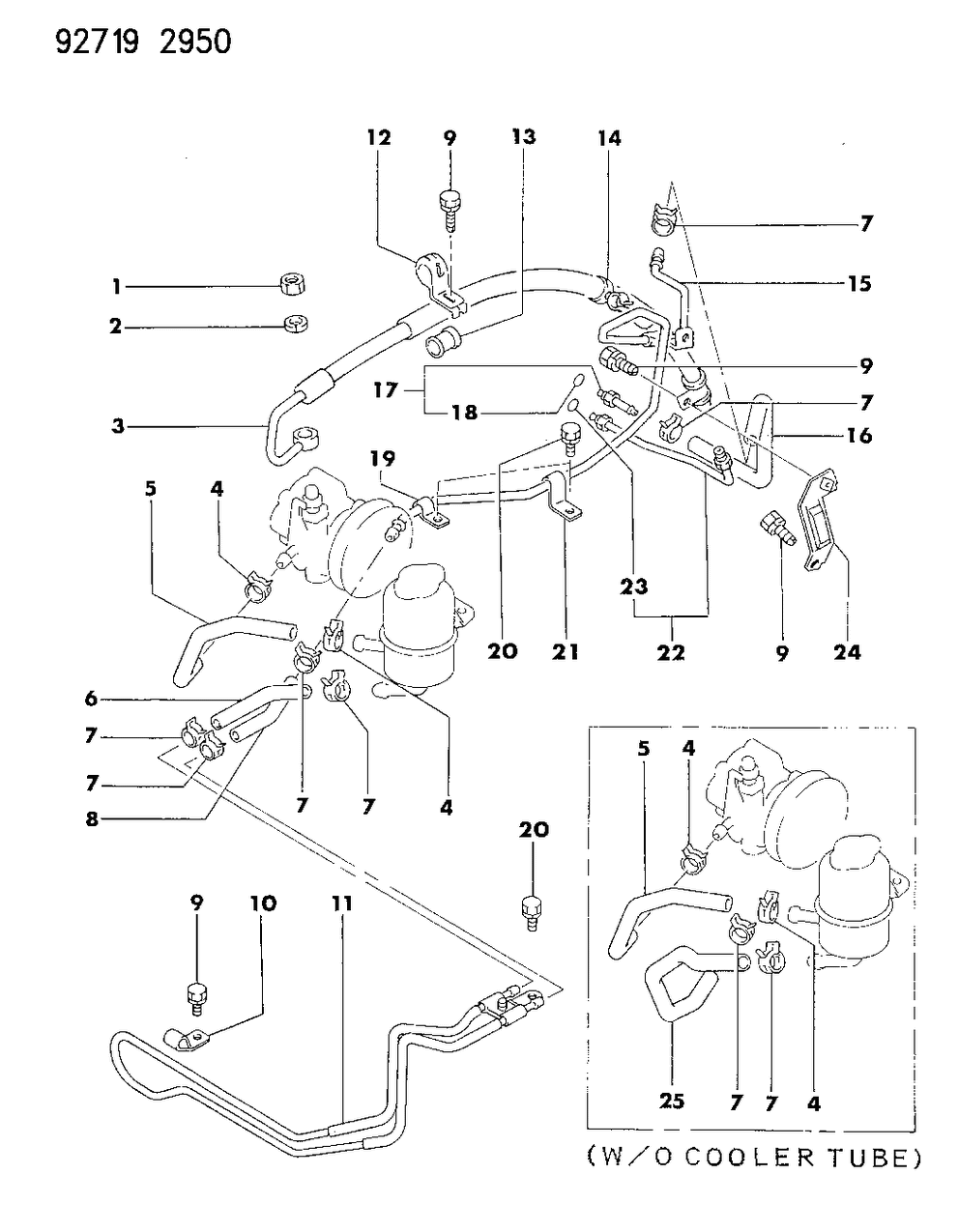 Mopar MB870886 Tube, Oil Return