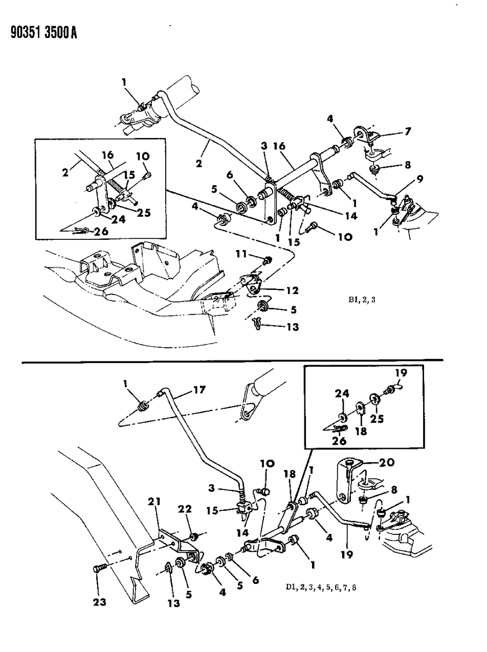 Mopar 52078039 Torque Shaft, All Engines, 1990-1991