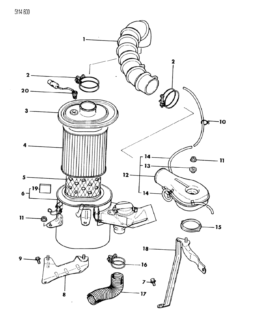 Mopar MD603340 Air Filter