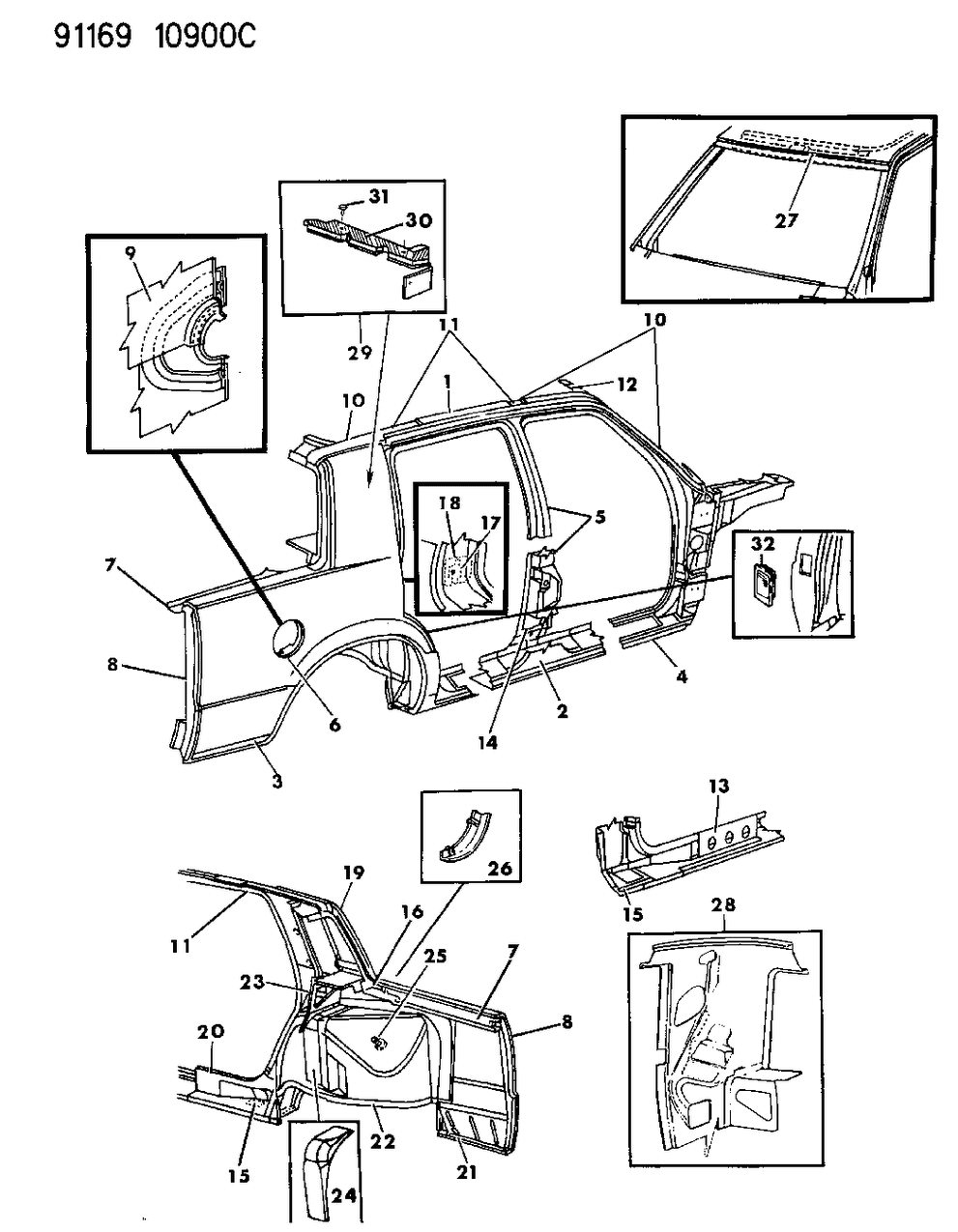 Mopar 4416606 Outer Rocker