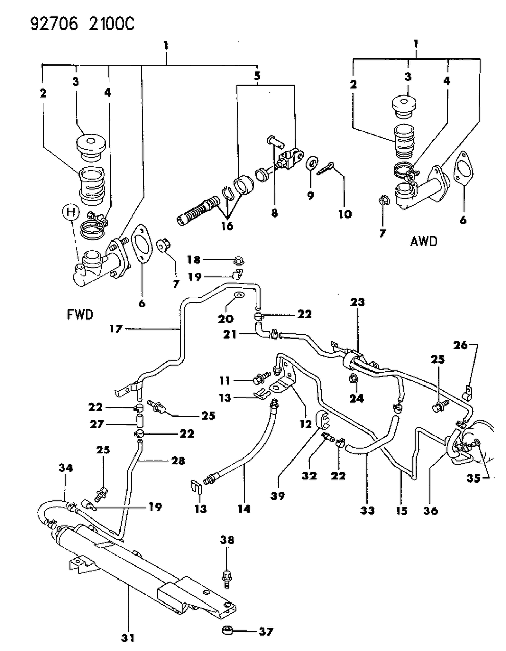 Mopar MB555277 Master Cylinder