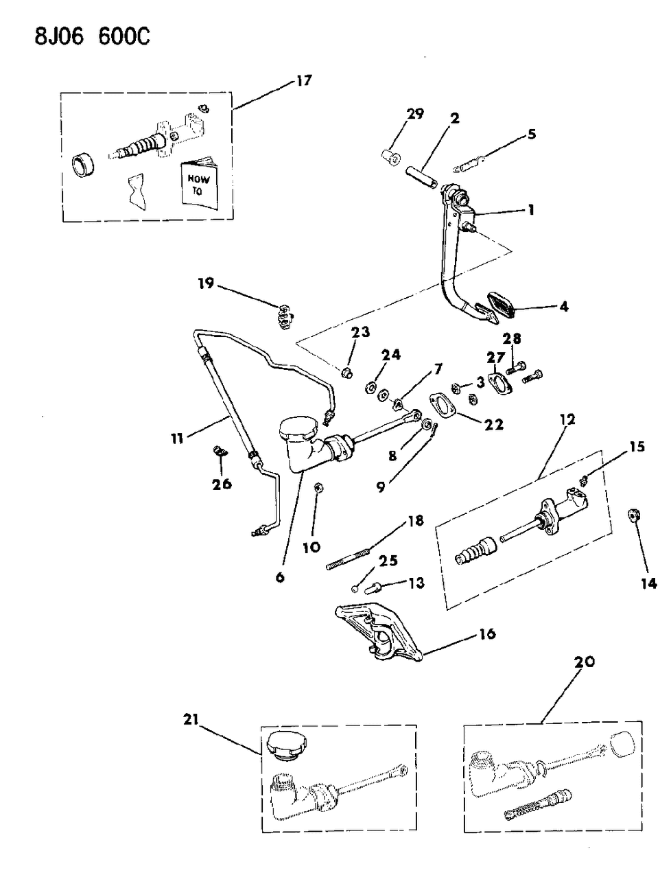 Mopar 83504098 Cap Package, Clutch Master Cylinder