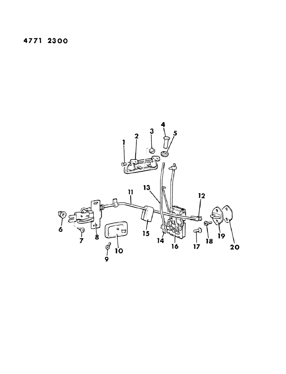 Mopar MT407502 Handle, Door Inside