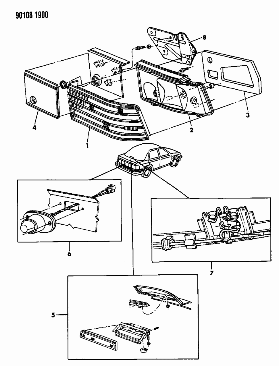 Mopar 4399495 Tail Lamp Assembly