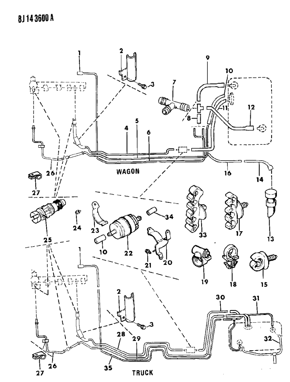 Mopar 53001741 Tube, Fuel Vent - With/Leaded Fuel - ECE