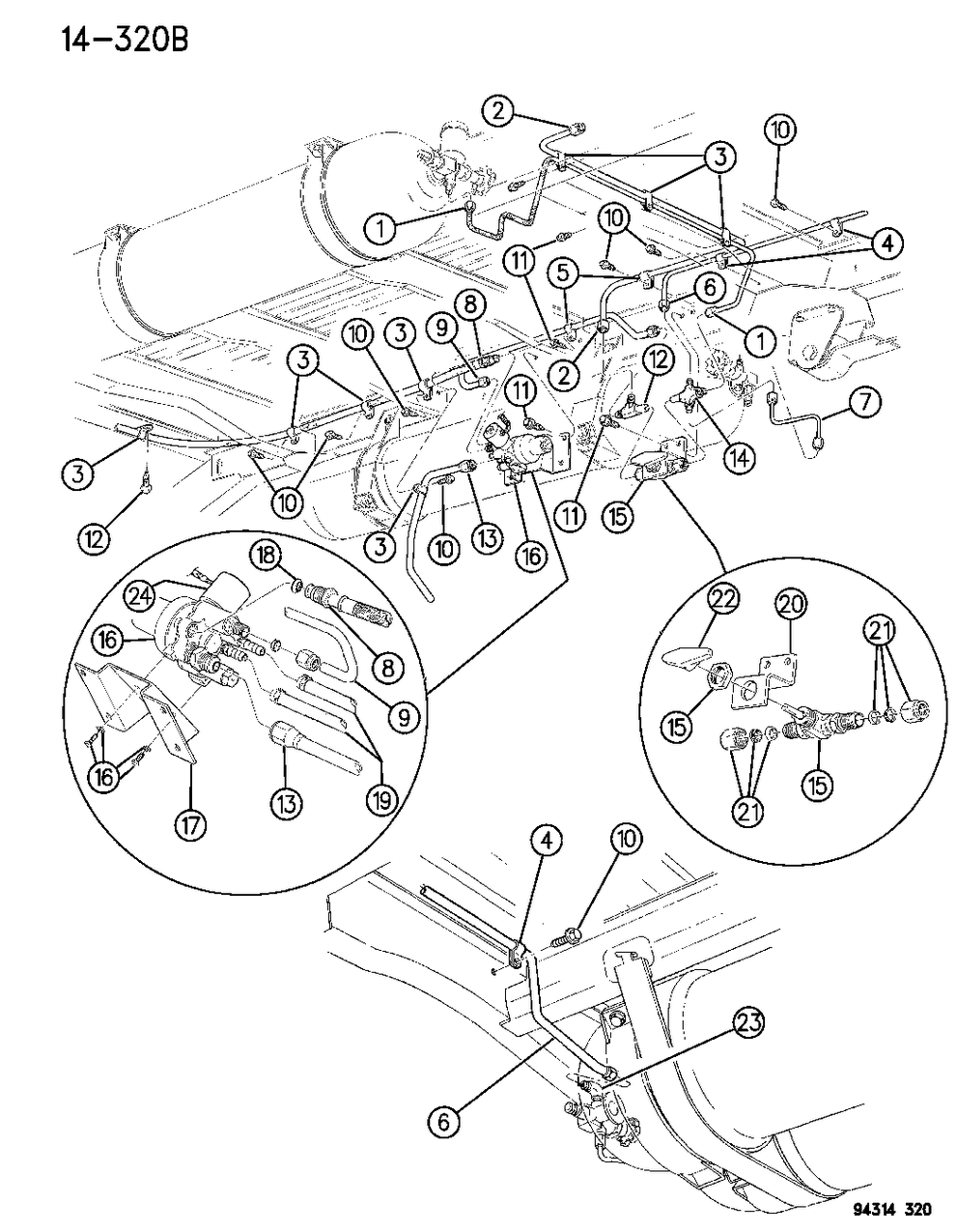 Mopar 4728095 Filter Package, Fuel Pressure Regulator, 1994