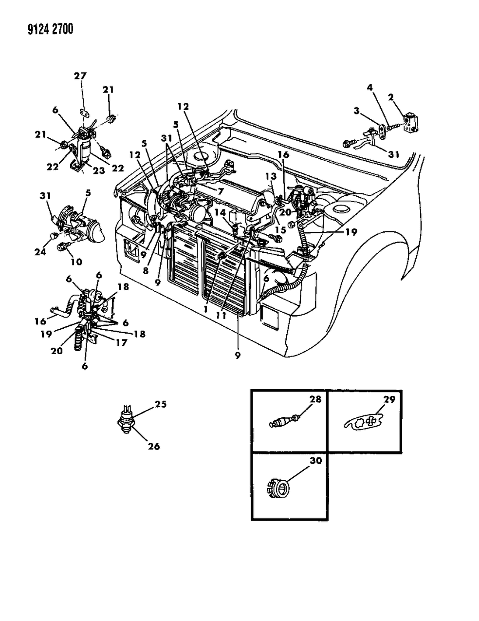 Mopar 4462549 Hose, A/C, Heater, Engine To Valve