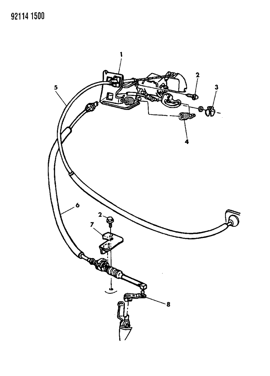 Mopar 5277922 Throttle Cable