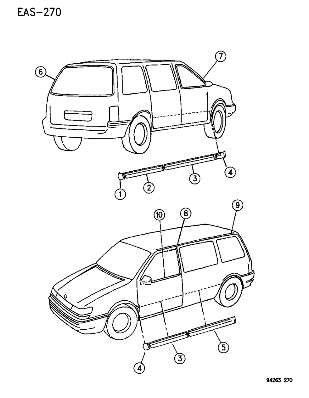 Mopar 4673356 Window Molding