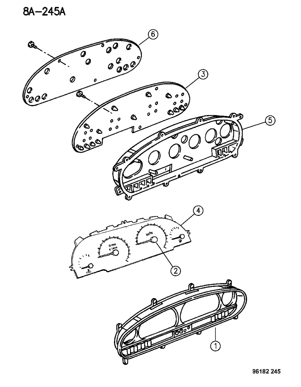 Mopar 4863700 Board, Printed Circuit, W/Tachometer