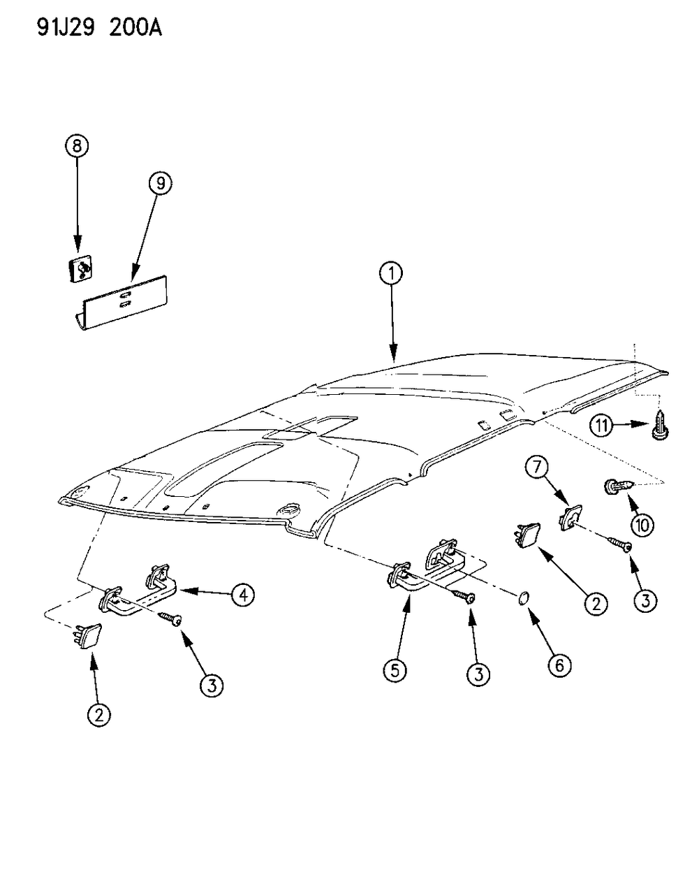 Mopar 5DG02LD5 Grip Handle, Front