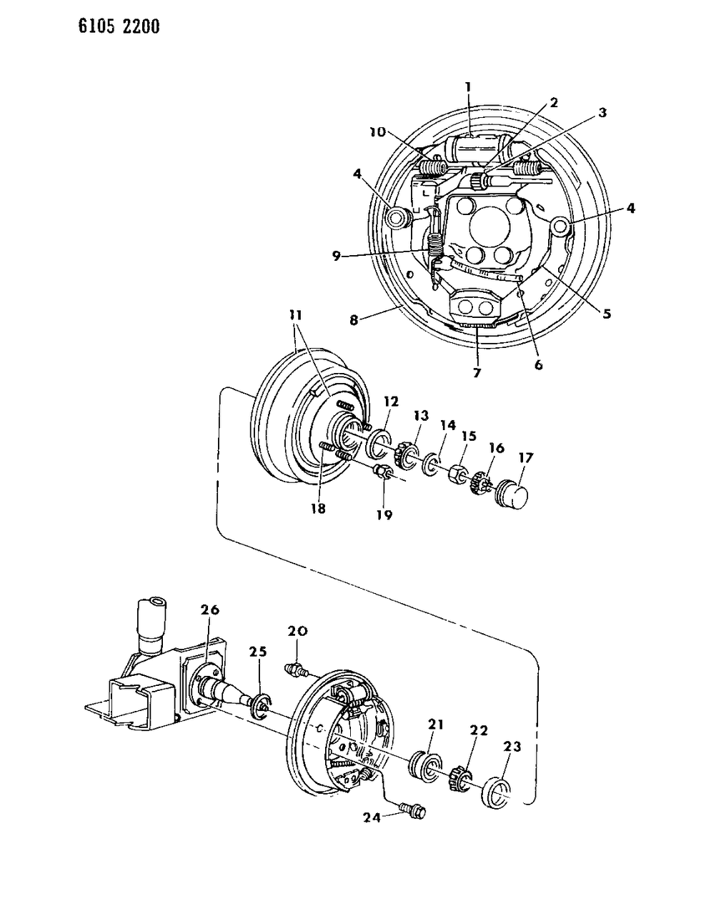Mopar V2013826 Shoe And Lining Package, Rear Wheel Brake