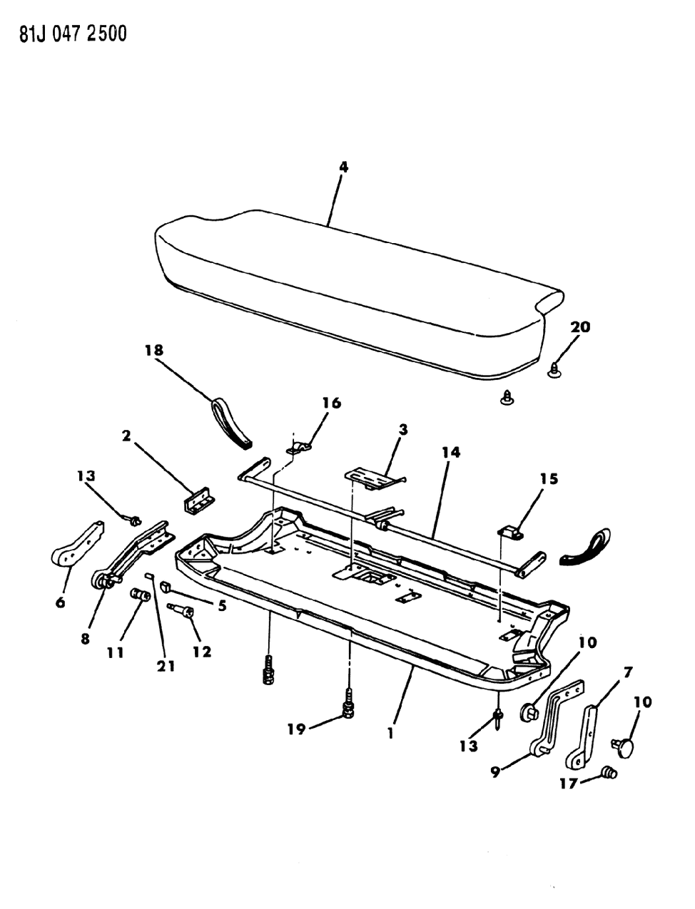 Mopar J4007187 Fastener, Rear