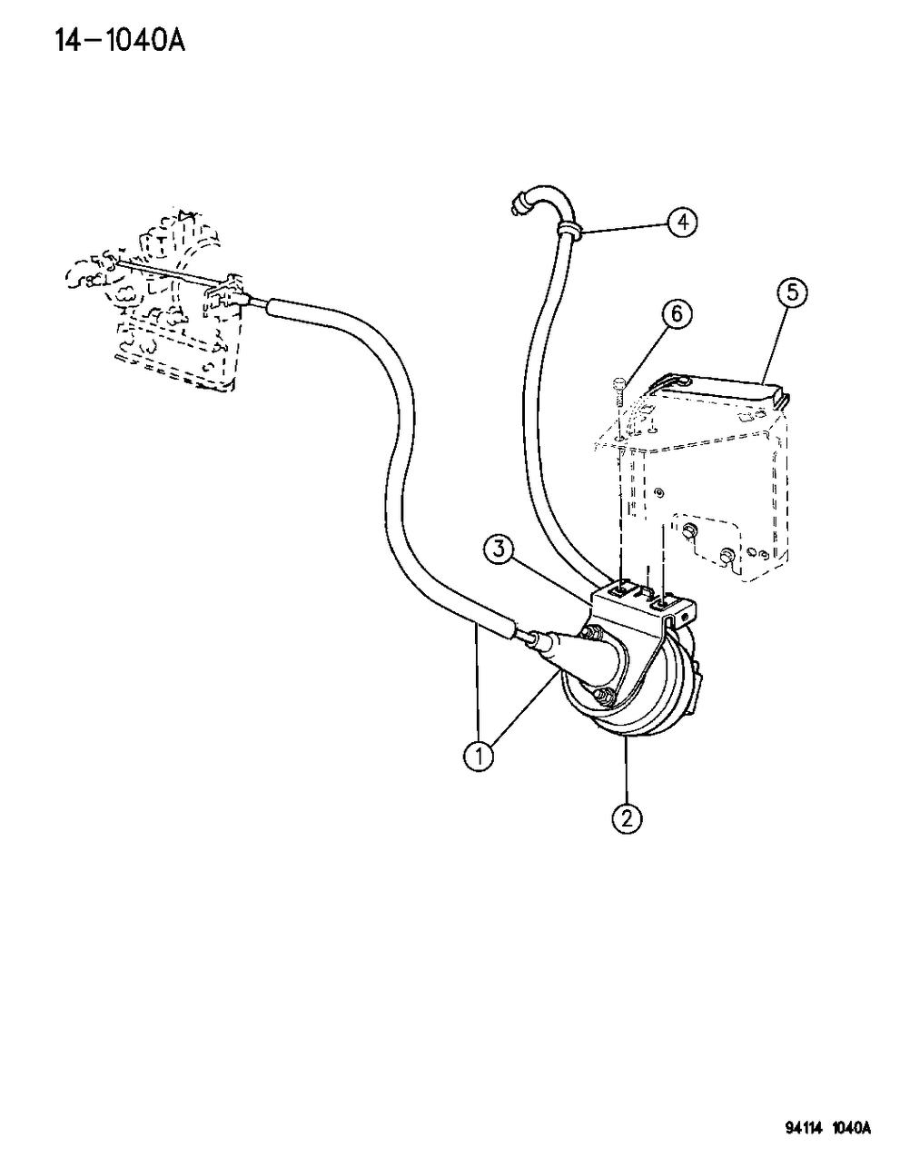 Mopar 4459070 Control Cable