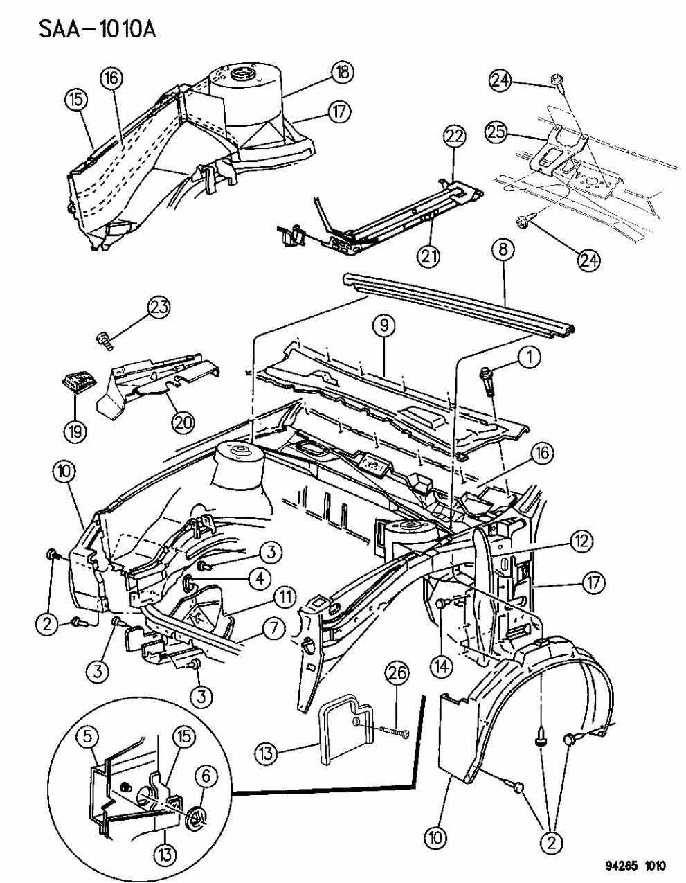 Mopar 4386326 Fender Liner