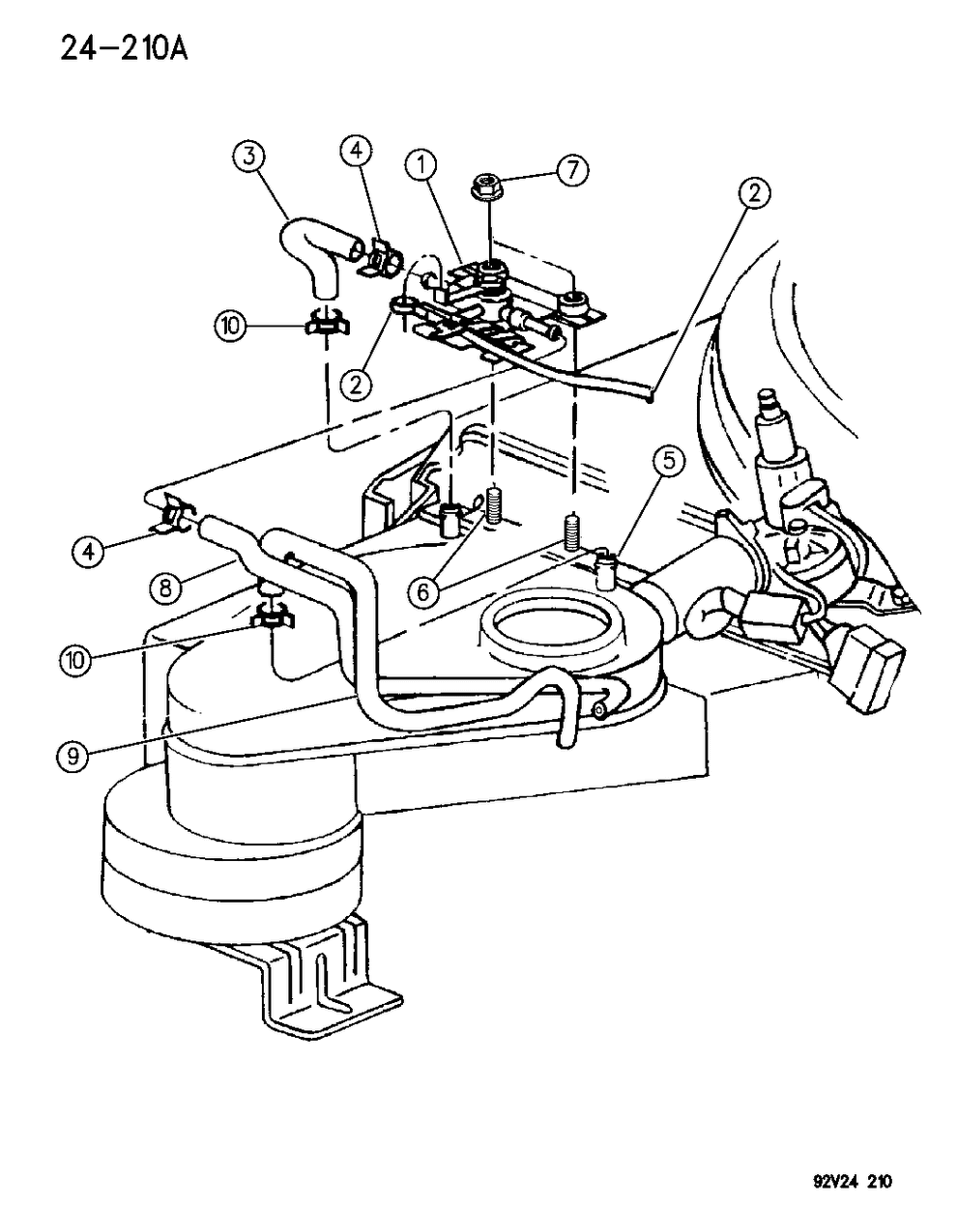 Mopar 5245112 Hose, Heater Return