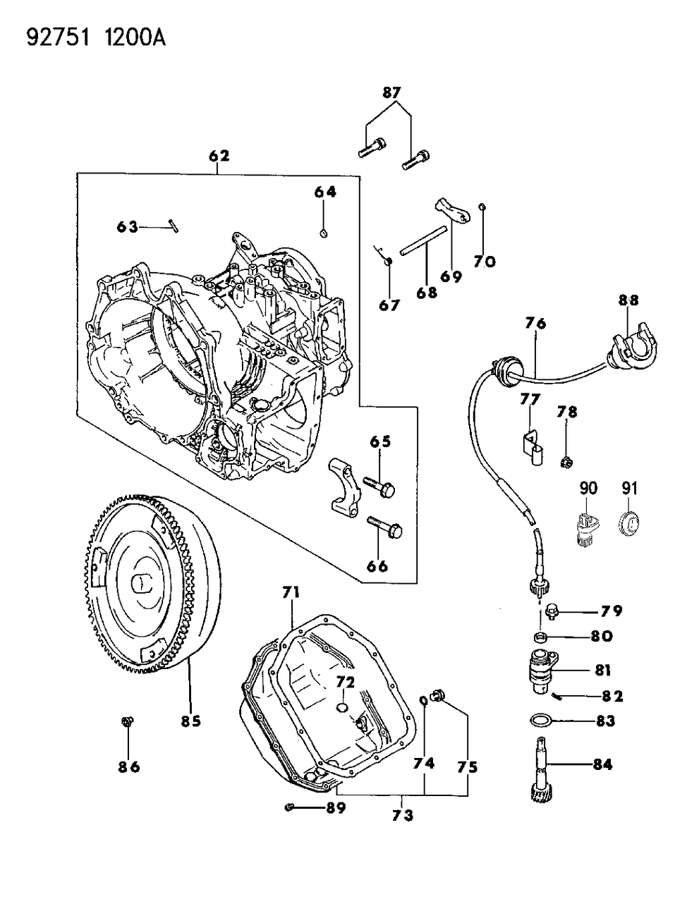 Mopar MD757336 Case Assembly, Transaxle, Up To 7-1-93