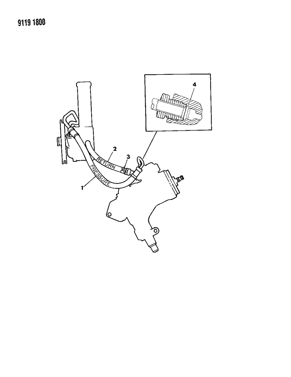 Mopar 4470162 Power Steering Pressure Hose