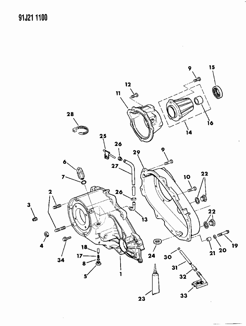 Mopar 83503153 Case, Rear