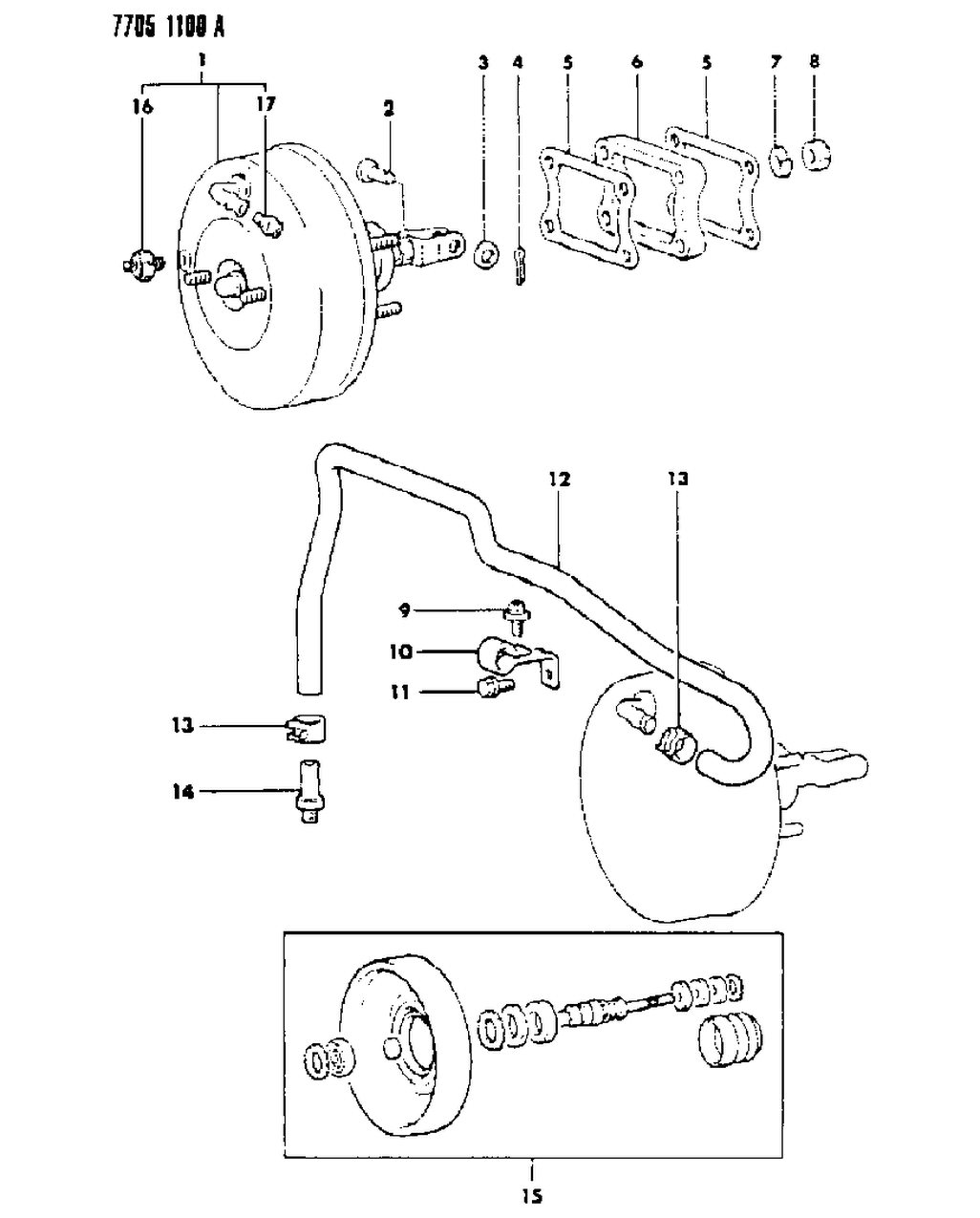 Mopar MB238088 Spacer, Brake Booster