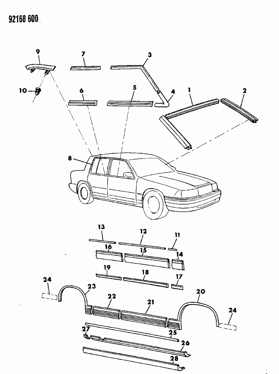 Mopar 4676234 Window Molding