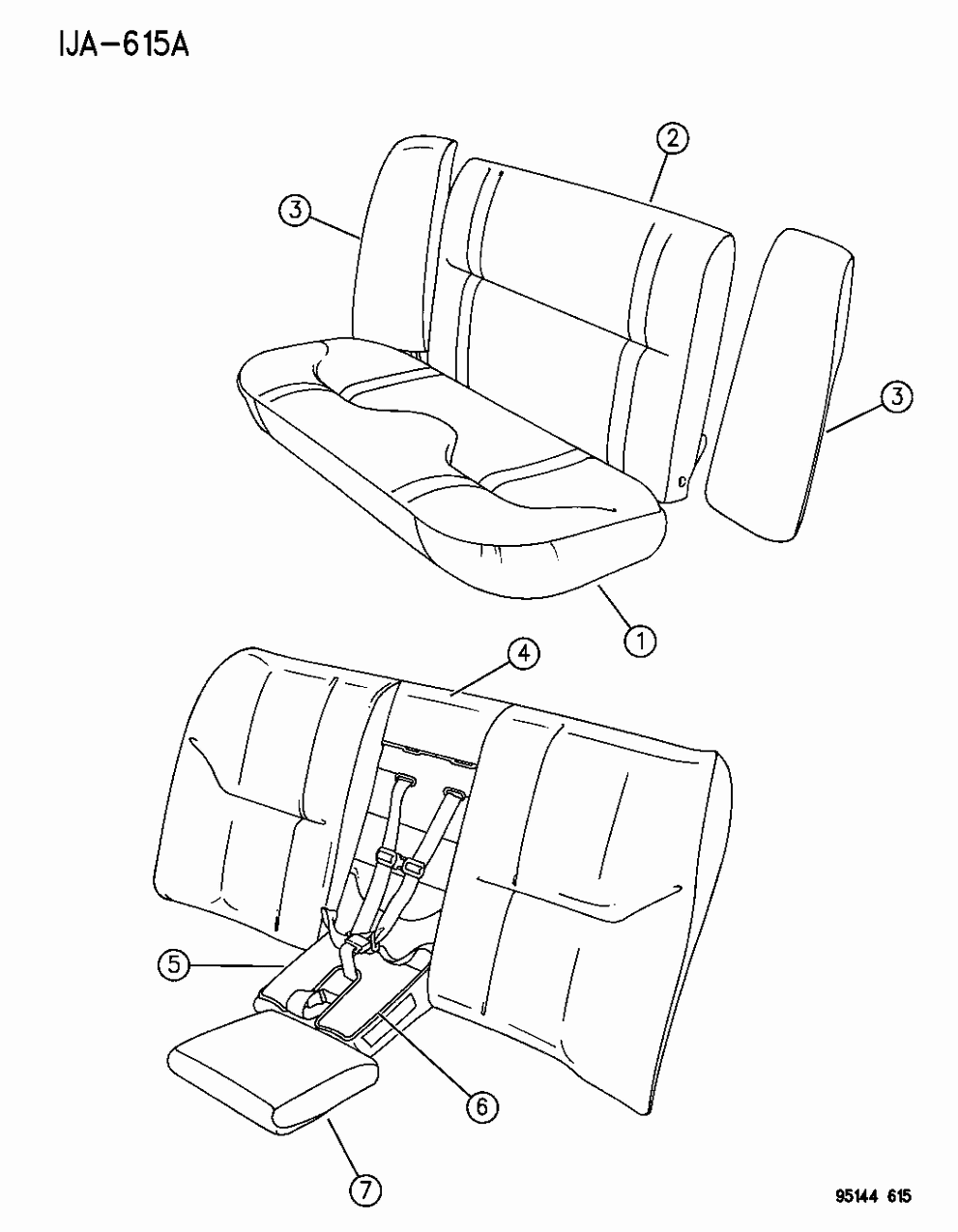 Mopar FM65REC Back, W/Spring/Frame, Pad And Cover, Rear